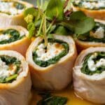 Cottage Cheese and Spinach Stuffed Chicken Roll-Ups (40g Protein)