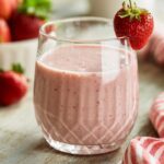 High Protein & Fiber Cottage Cheese Strawberry Smoothie