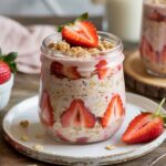 Strawberry Cheesecake Overnight Oats | An Easy Breakfast Treat